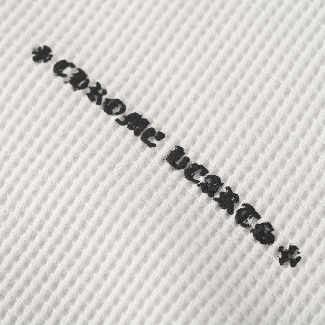 Chrome Hearts Sinister White Waffle Long Sleeve Thermal Tee