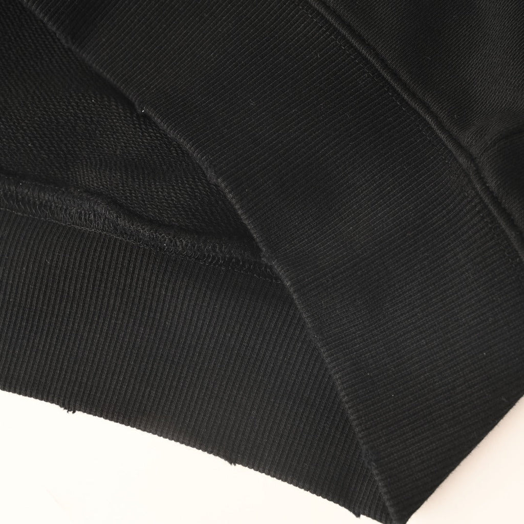 Chrome Hearts Horseshoe Logo Black Embroidered Hoodie