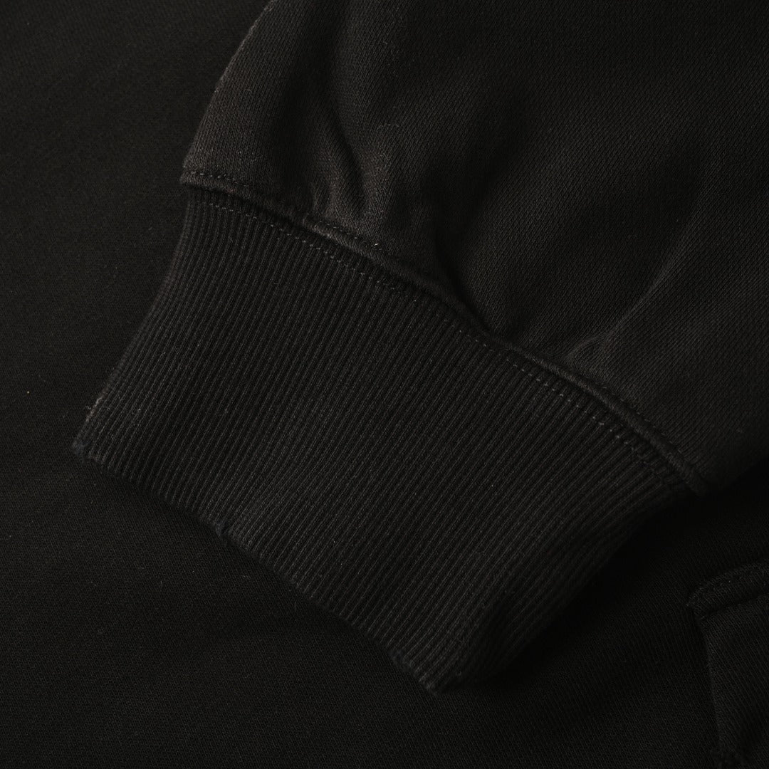 Chrome Hearts Horseshoe Logo Black Gradient Blue Embroidered Hoodie