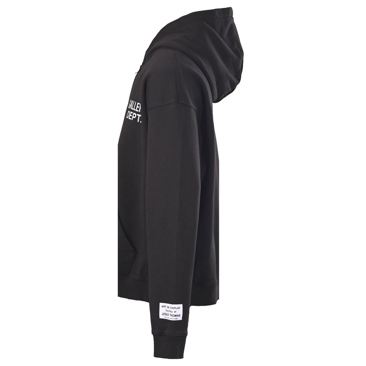 Gallery Dept Black Logo Full Zip Hoodie