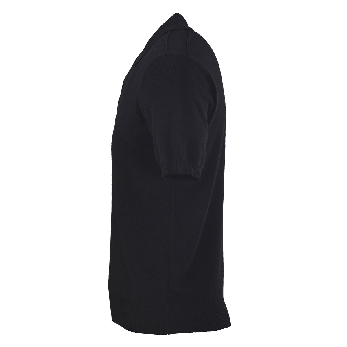 Burberry Black Knit Short Sleeve Polo Shirt