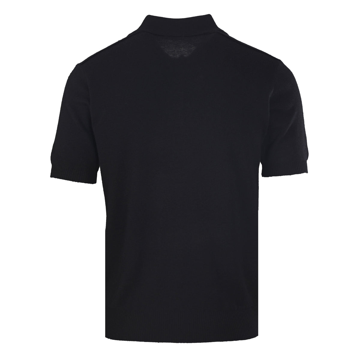 Burberry Black Knit Short Sleeve Polo Shirt