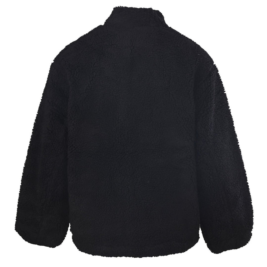 Balenciaga Black White Logo Fleece Zip Jacket