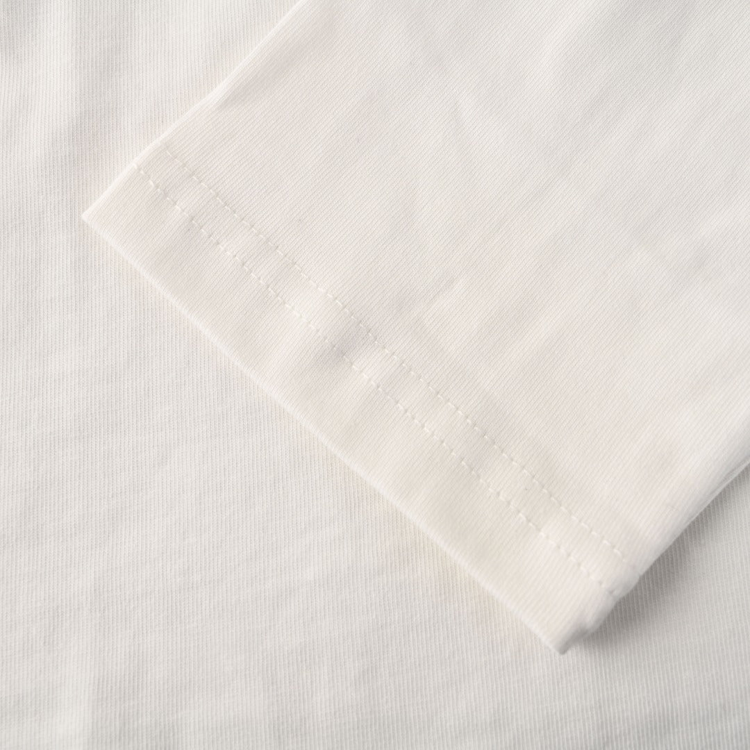 Chrome Hearts White 33 Horseshoe Logo Long Sleeve Tee