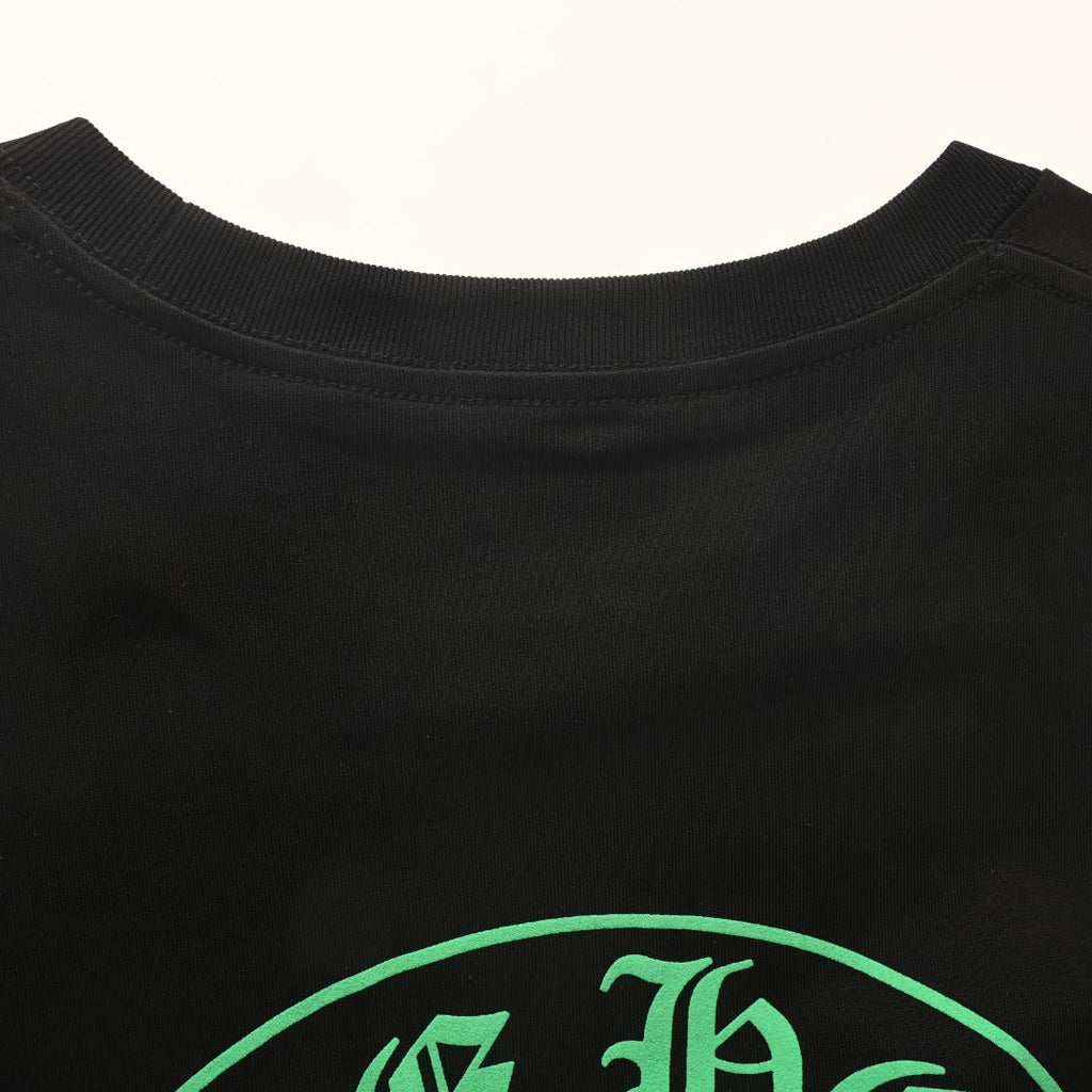 Chrome Hearts Black STAFF Horseshoe Pocket Long Sleeve Tee