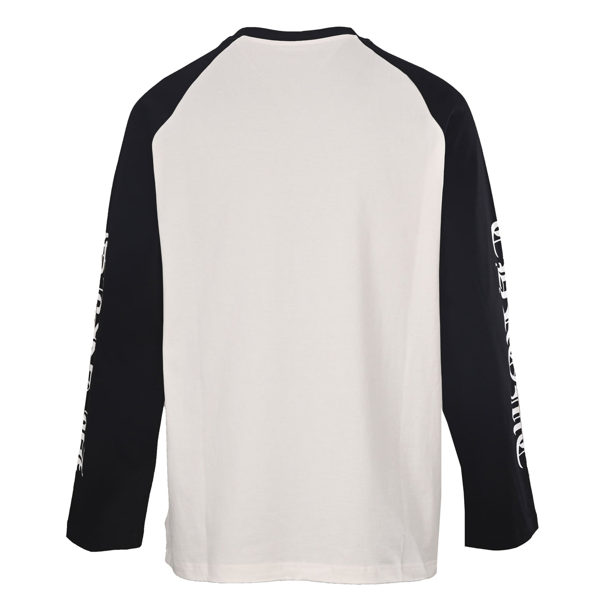Chrome Hearts Black White Raglan Sleeve Flag Print Long Sleeve Tee