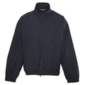 Balenciaga Dark Plaid Stand Collar Zip Windbreaker Jacket