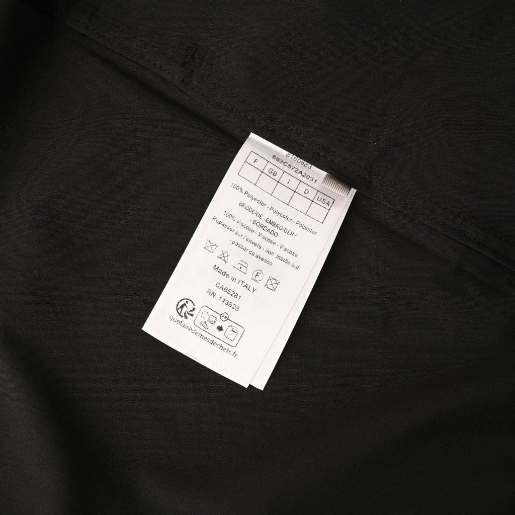 Dior Black Avenue Montaigne Embroidered Zip Bomber Jacket