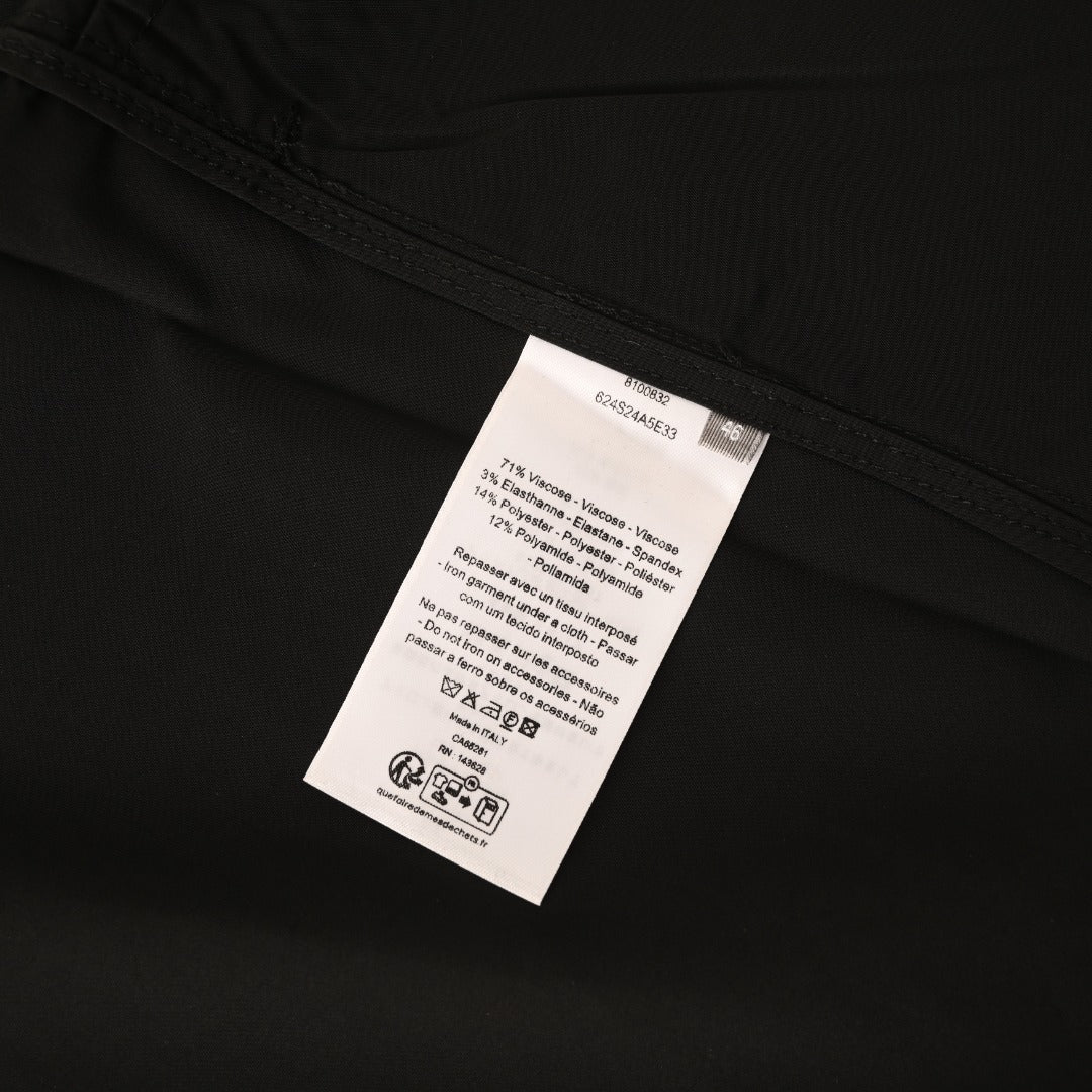 Dior Black Zip-Up Shirt Jacket with D-Ring Strap Pocket