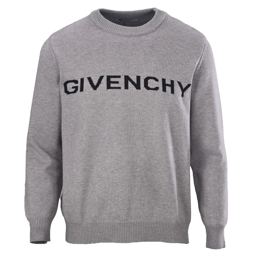Givenchy Grey Oswald Disney Crew Neck Knit Sweater