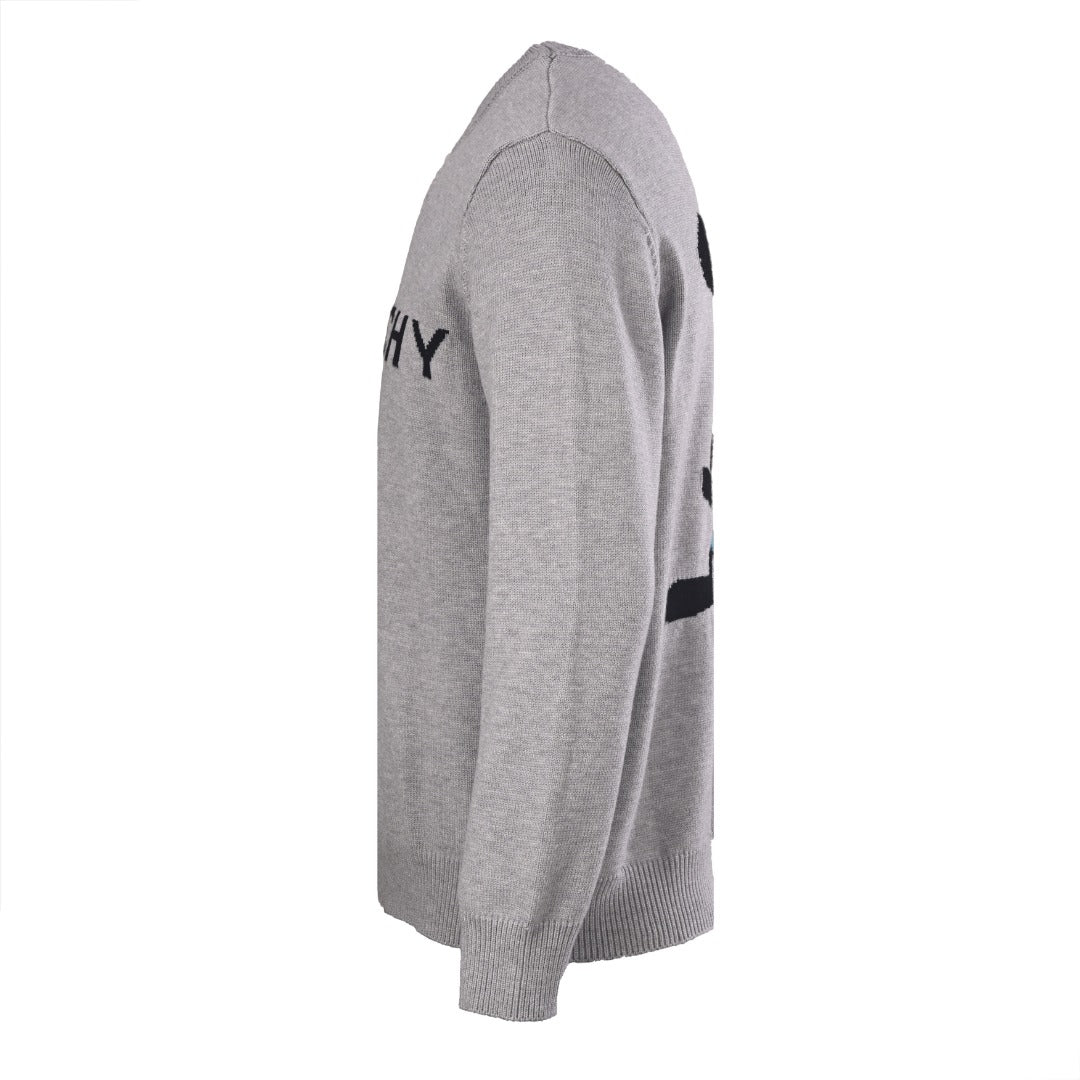 Givenchy Grey Oswald Disney Crew Neck Knit Sweater