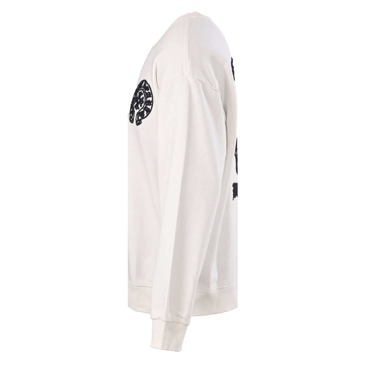 Chrome Hearts White Beijing Horseshoe Logo Crew Sweatshirt