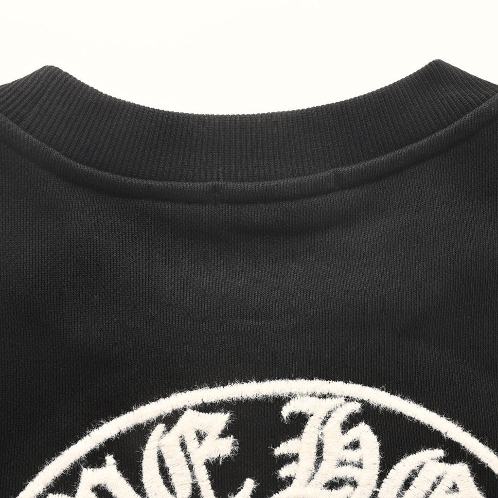 Chrome Hearts Black Beijing Horseshoe Logo Crew Sweatshirt